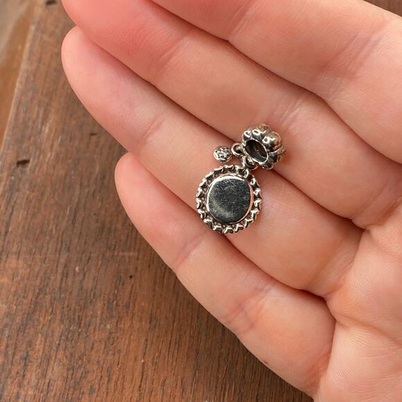 Authentic Pandora Sterling Silver Loving Aunt Family Dangle Bead with Zirconia - Picture 2 of 5